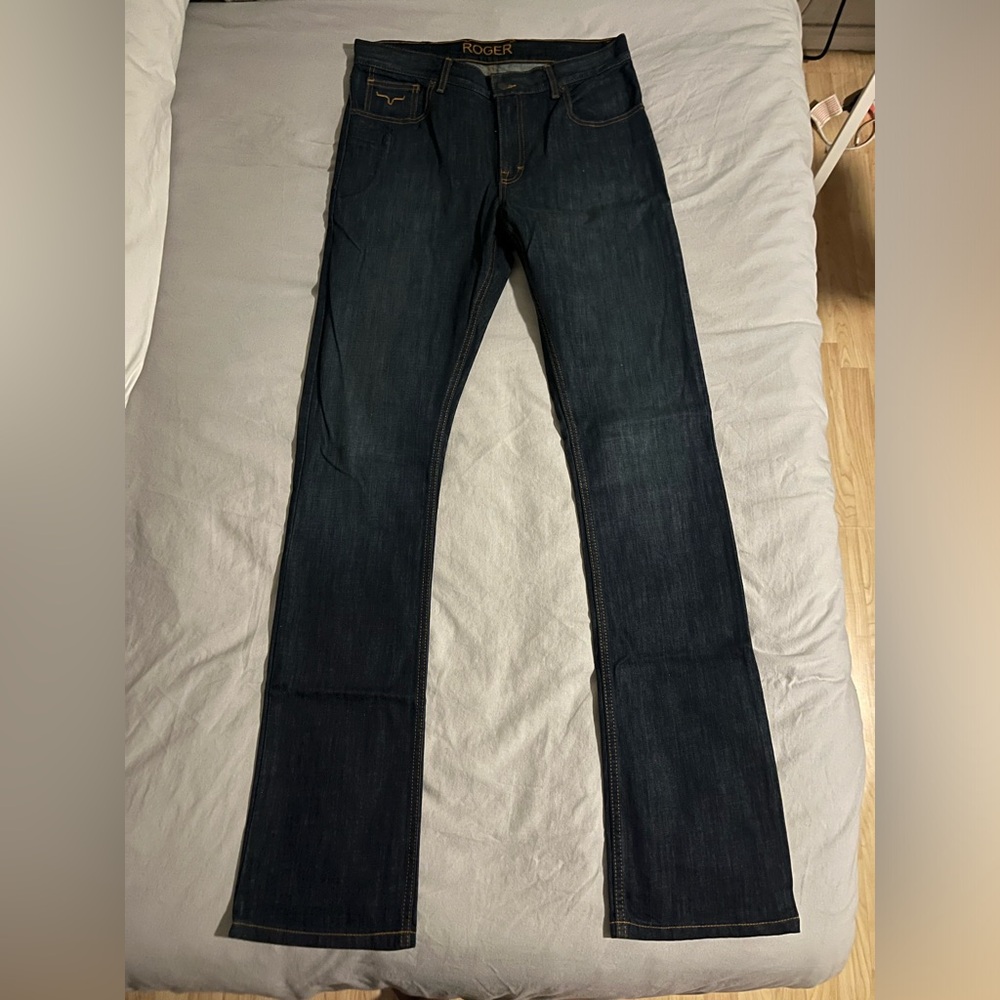 Kimes Ranch Marketing Sample Jeans 34x36
#Kimes Ranch #Sample #Mens #Jeans #Blue